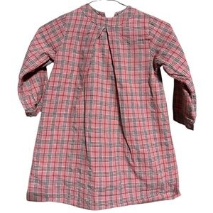 The Oaks Apparel Plaid 100% Cotton Long Sleeve Dress Size 6